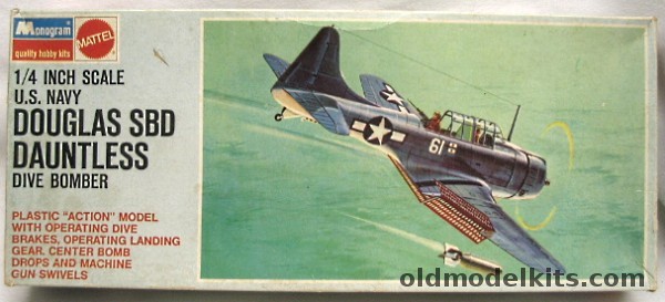 Monogram 1/48 US Navy Douglas SBD Dive Bomber, 6830 plastic model kit